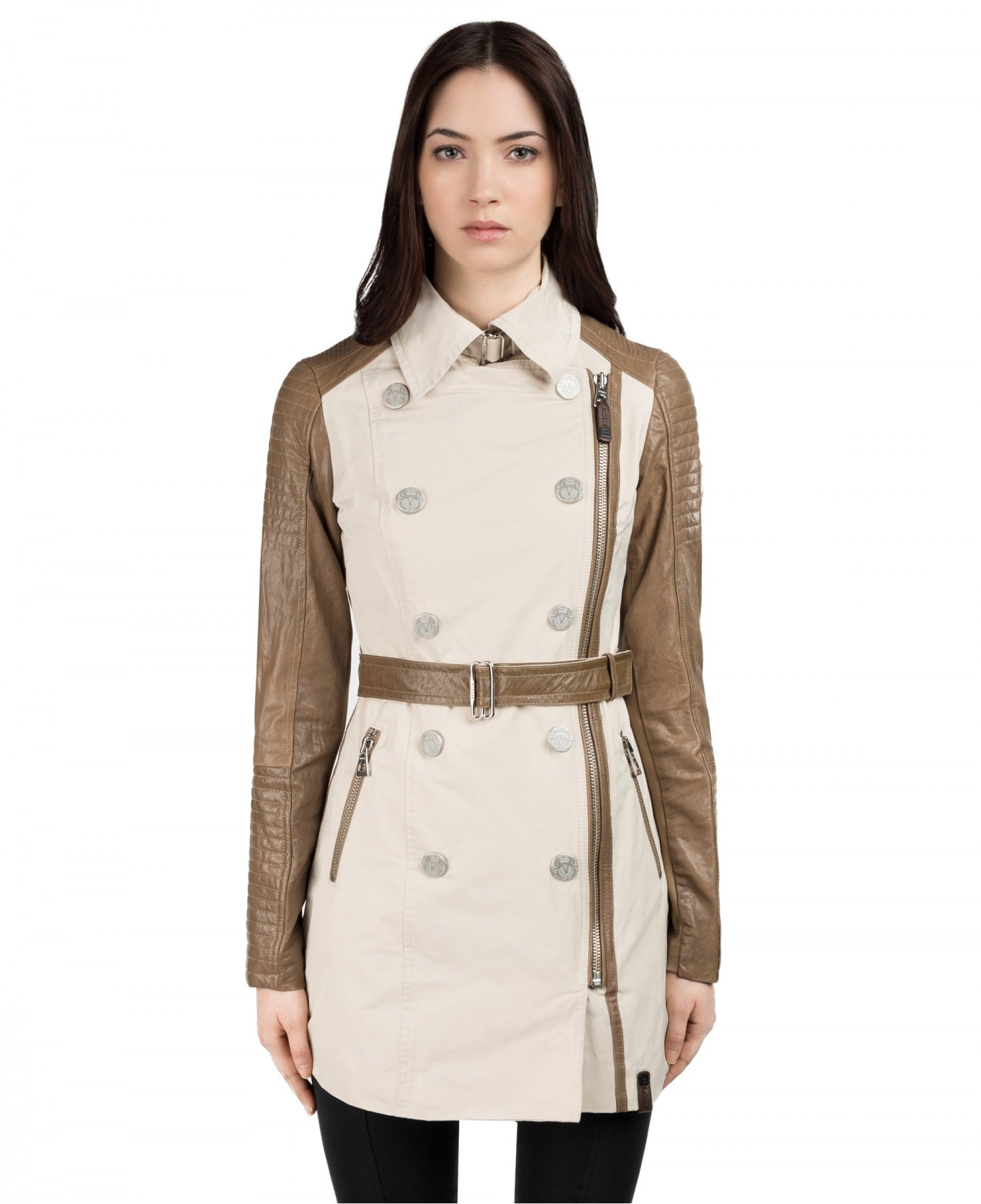 Marjorie Asymmetrical Trench Coat - Dejavu NYC