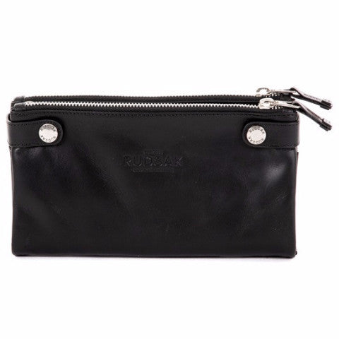 Hermine Leather Clutch - Dejavu NYC