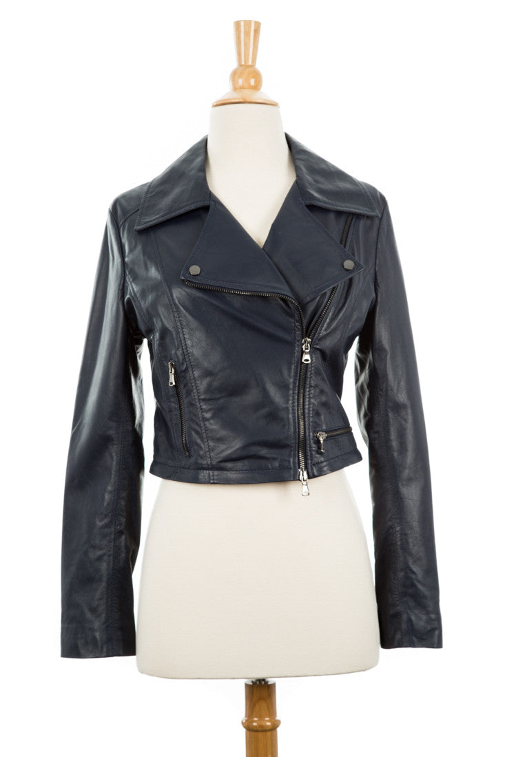 Vena Leather Convertible Trench/Biker Jacket - Dejavu NYC