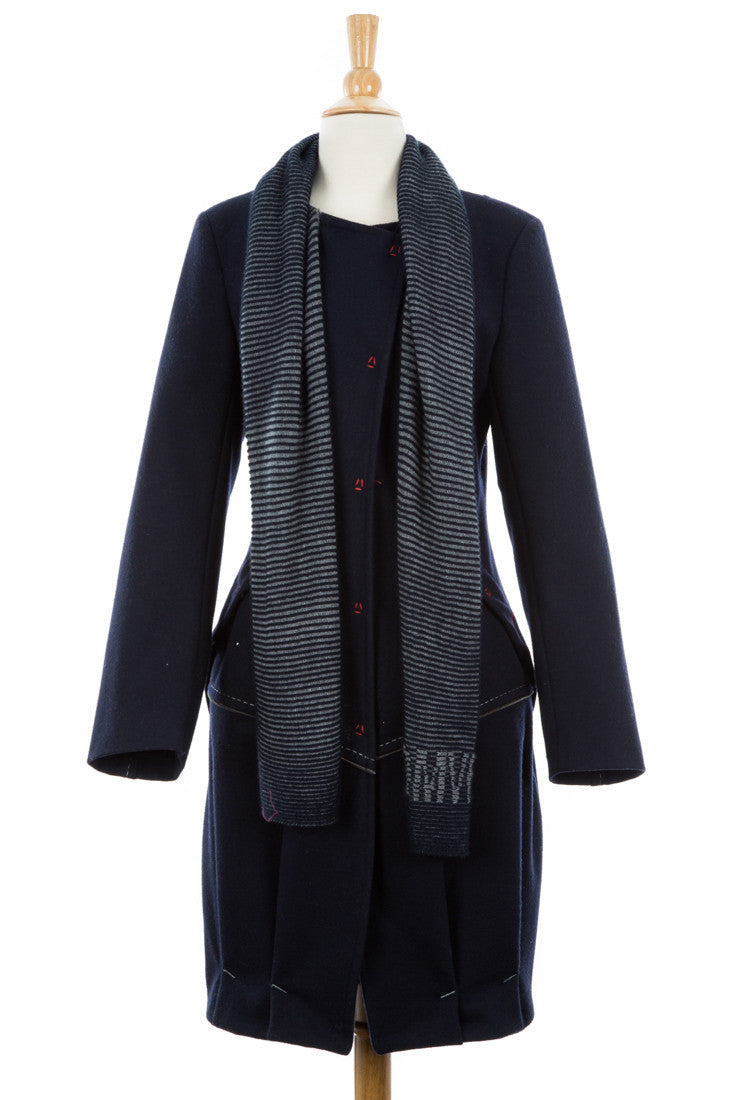 Selection Wool Trench Coat With Scarf - Dejavu NYC