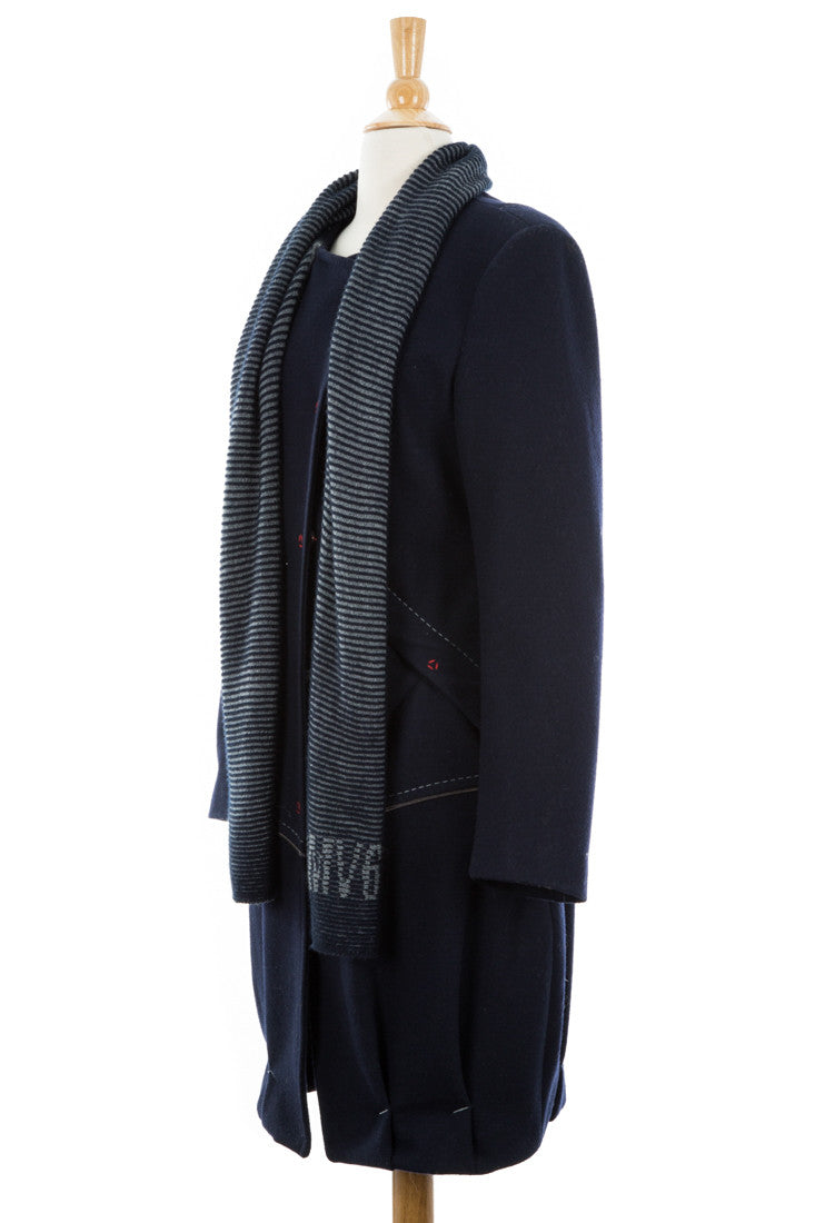 Selection Wool Trench Coat With Scarf - Dejavu NYC