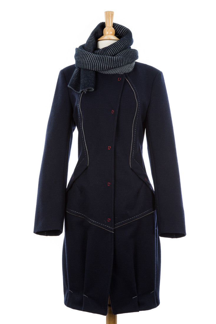 Selection Wool Trench Coat With Scarf - Dejavu NYC