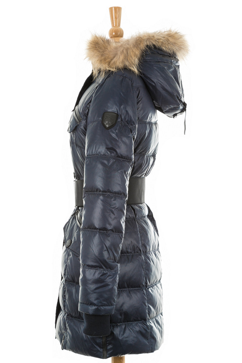 Gloria Puffer Coat With Fur Trim - Dejavu NYC