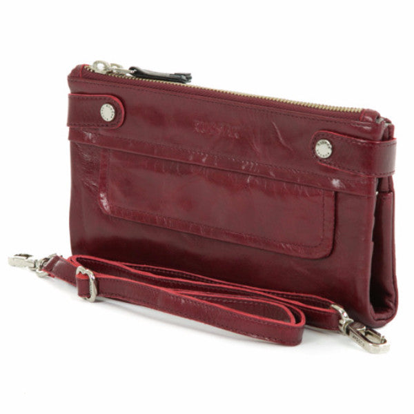 Hermine Leather Clutch - Dejavu NYC