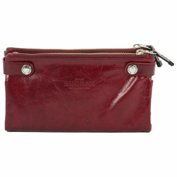 Hermine Leather Clutch - Dejavu NYC