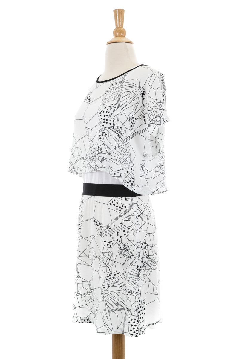 Icona Crepe Dress - Dejavu NYC