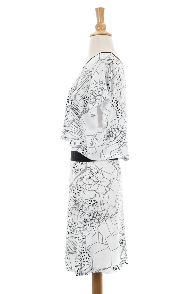 Icona Crepe Dress - Dejavu NYC