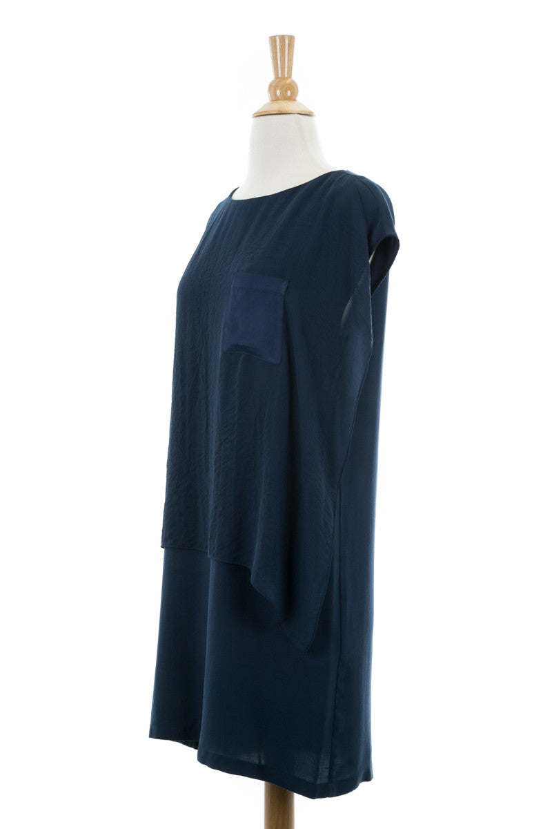 Lefto Georgette Crepe Dress - Dejavu NYC
