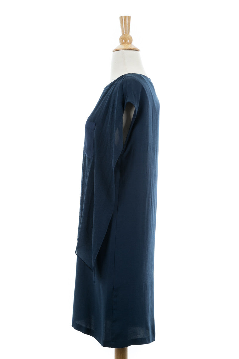 Lefto Georgette Crepe Dress - Dejavu NYC