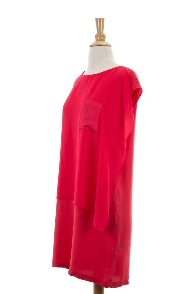 Lefto Georgette Crepe Dress - Dejavu NYC