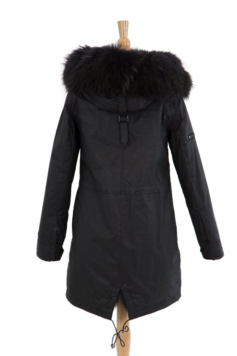 Luxe Limelight Parka with Fur - Dejavu NYC