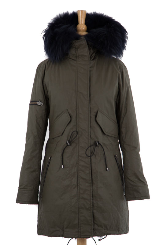 Luxe Limelight Parka with Fur - Dejavu NYC