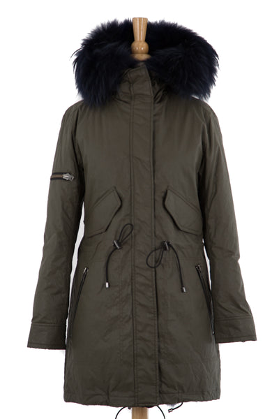Luxe Limelight Parka with Fur Dejavu NYC Tailoring
