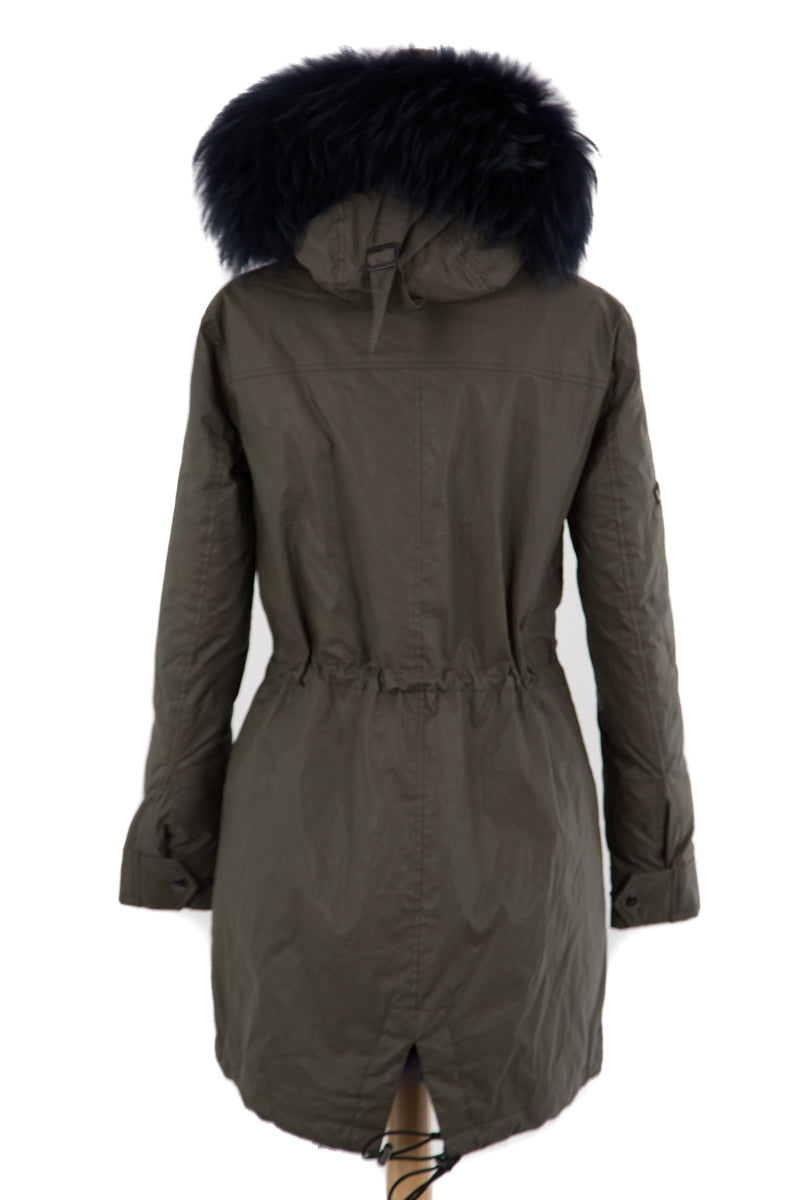 Luxe Limelight Parka with Fur - Dejavu NYC