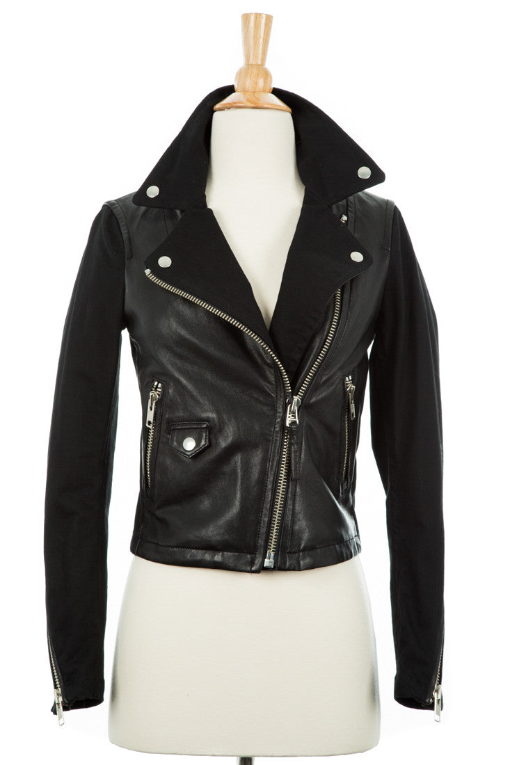 Canvas hot sale biker jacket