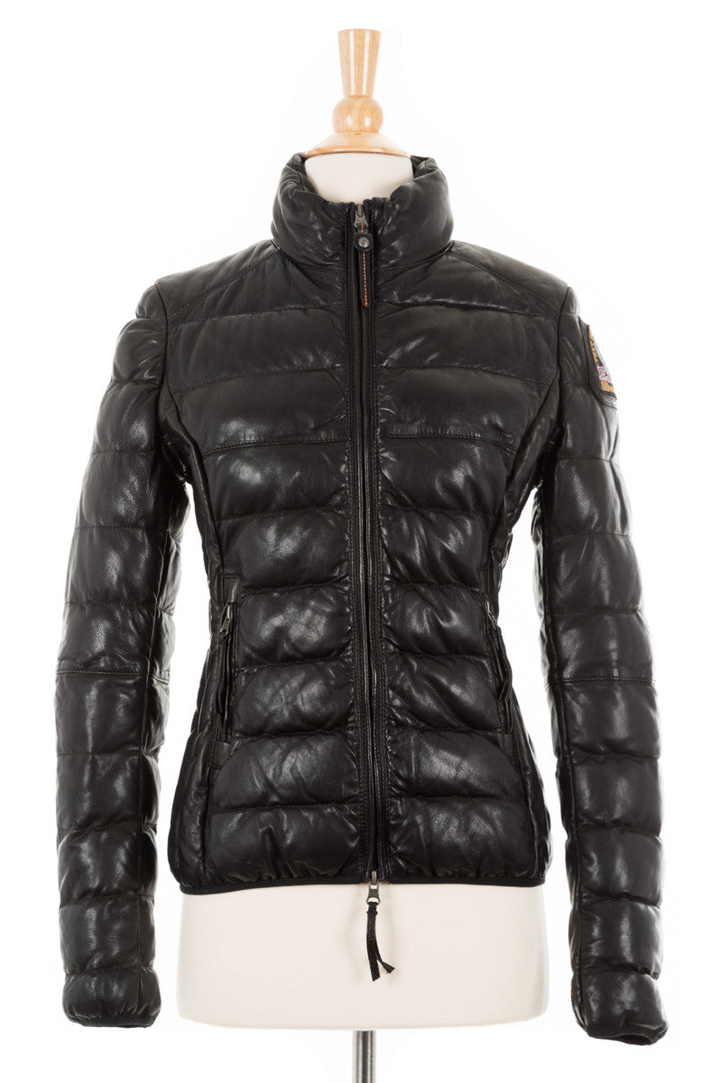Jodie Leather Bomber Jacket - Dejavu NYC