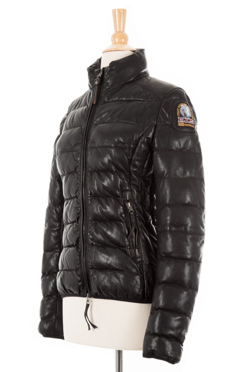 Jodie Leather Bomber Jacket - Dejavu NYC