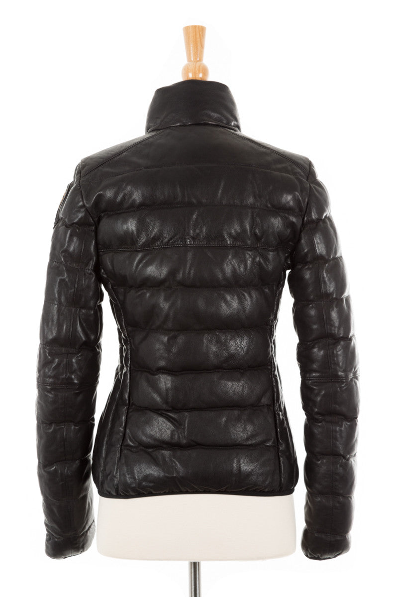 Jodie Leather Bomber Jacket - Dejavu NYC