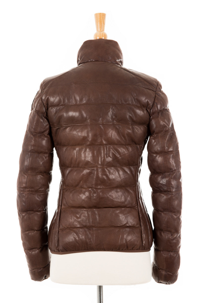 Jodie Leather Bomber Jacket - Dejavu NYC