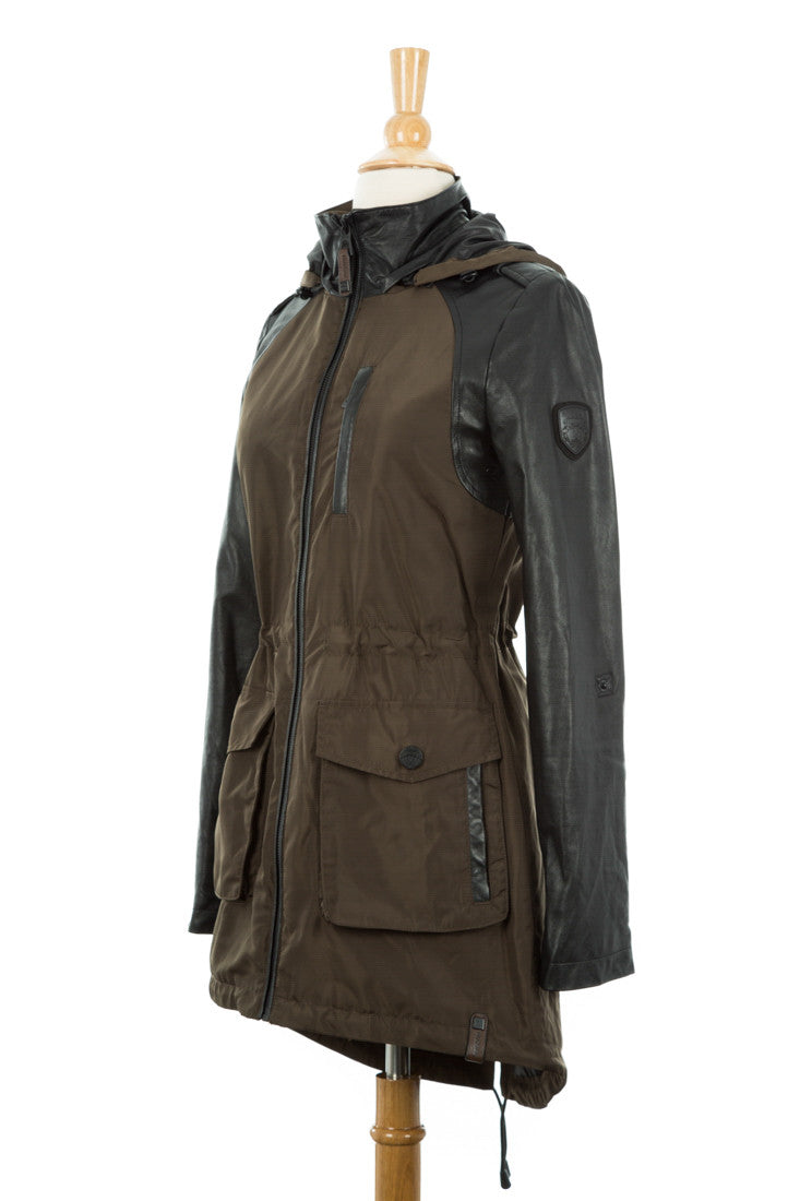 Kiara Leather Sleeved Memory Jacket - Dejavu NYC