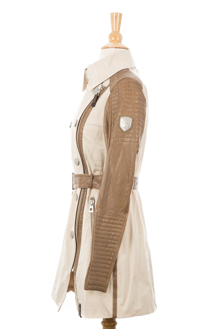 Marjorie Asymmetrical Trench Coat - Dejavu NYC