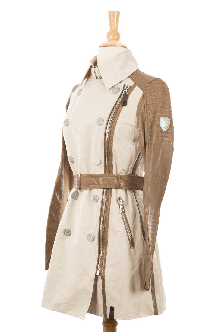 Marjorie Asymmetrical Trench Coat - Dejavu NYC