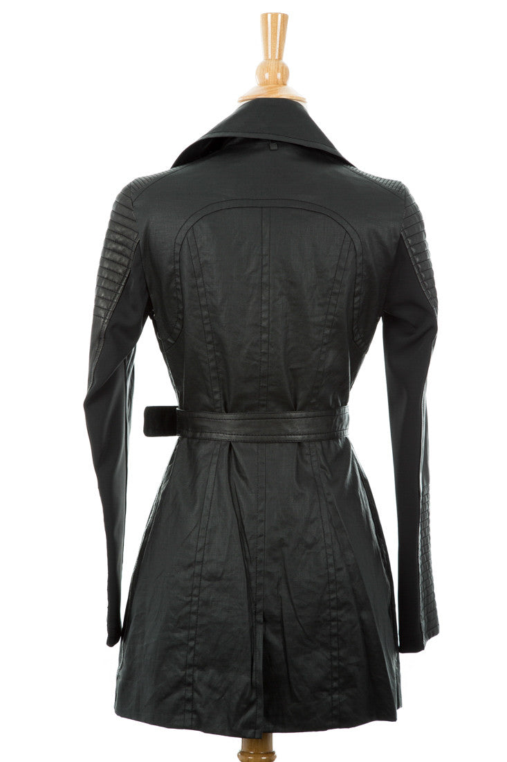 Marjorie Asymmetrical Trench Coat - Dejavu NYC