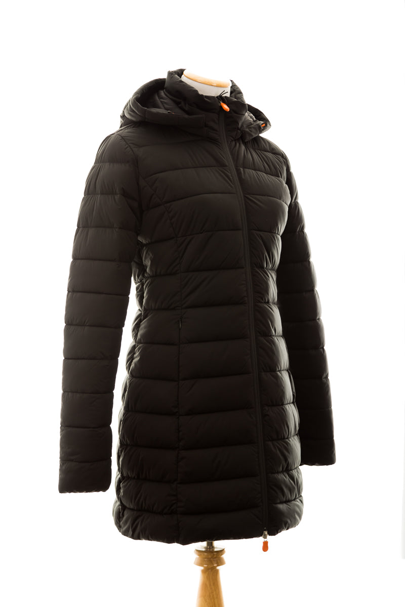Save the Duck Women's SOLD9 Hooded Coat with Faux Fur Lining - Dejavu NYC