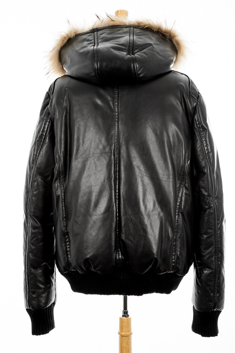 Gall Leather Bomber Jacket - Dejavu NYC