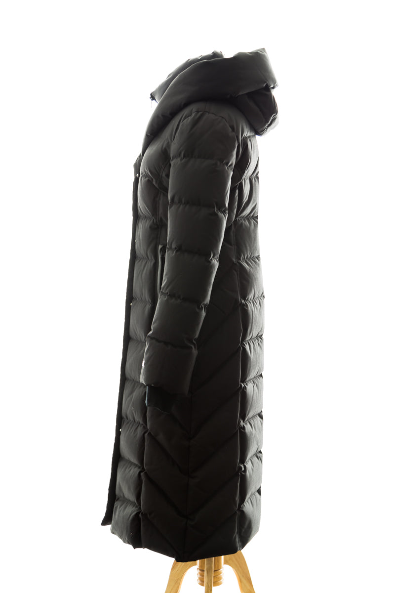 Talyse Maxi-Length Brushed Down Coat - Dejavu NYC