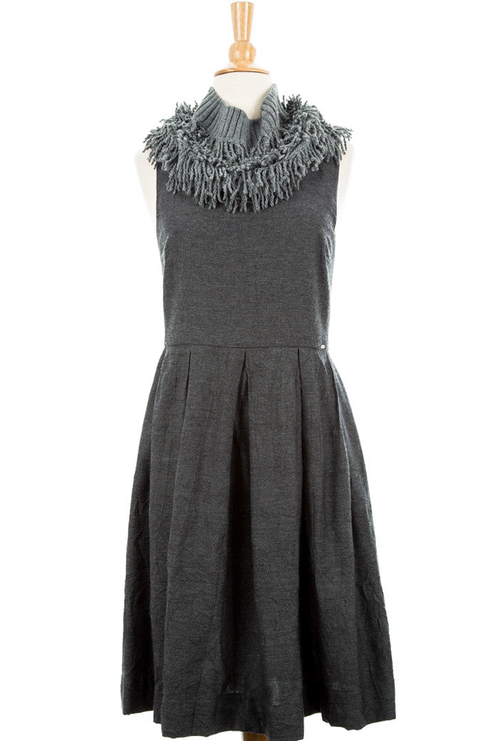 Tricote Dress With Scarf - Dejavu NYC