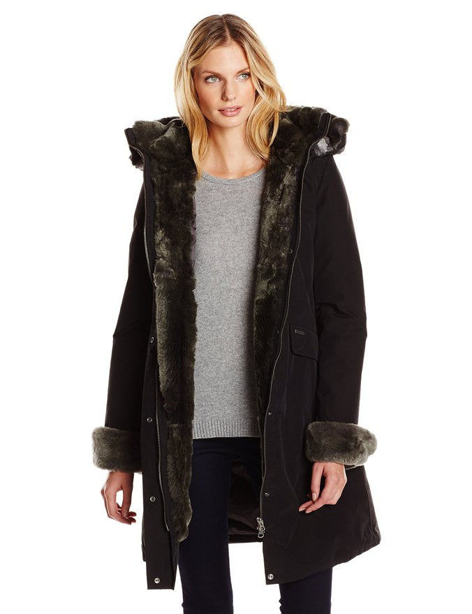 Long Arctic Parka with Fur Trim - Dejavu NYC