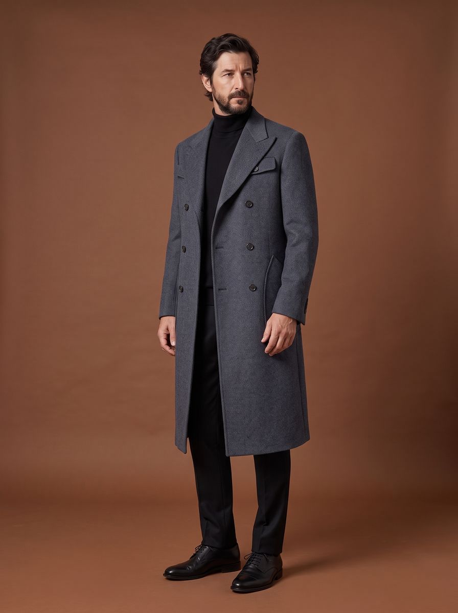 The Metropolitan custom overcoat — 26AWMCO002, fabric DBV4165 — view 1
