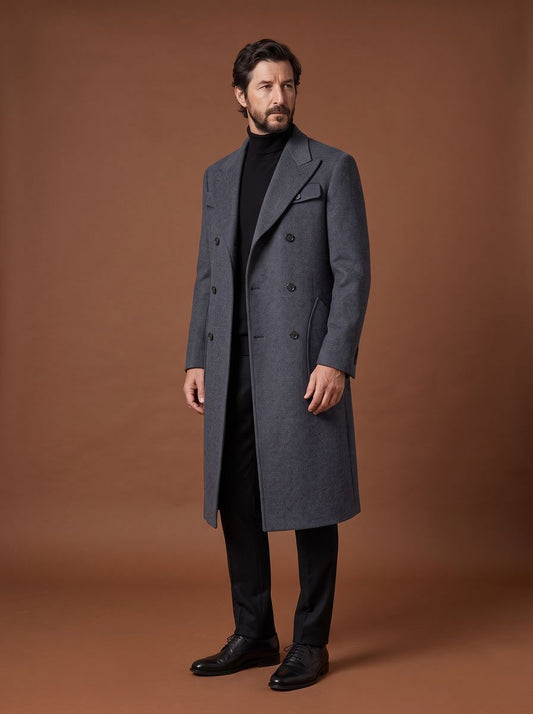 The Metropolitan custom overcoat — 26AWMCO002, fabric DBV4165 — view 1
