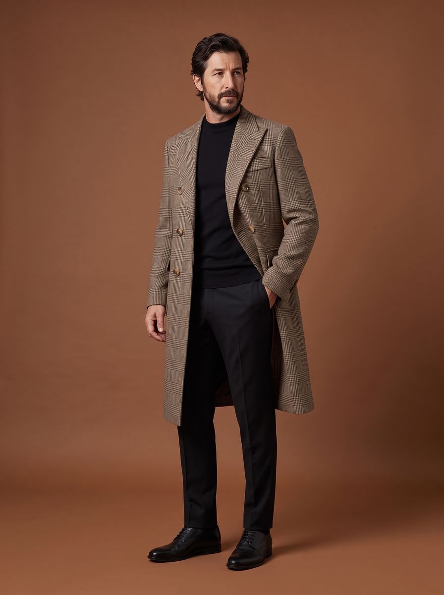 The Empire custom overcoat — 26AWMCO203, fabric DEB516A — view 1