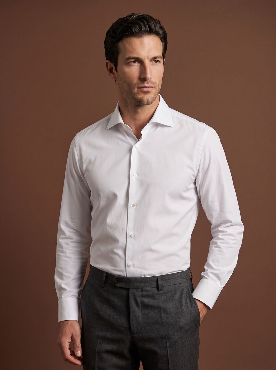 The West Village custom shirt — 26AWMSH002, fabric SAX170A — view 1