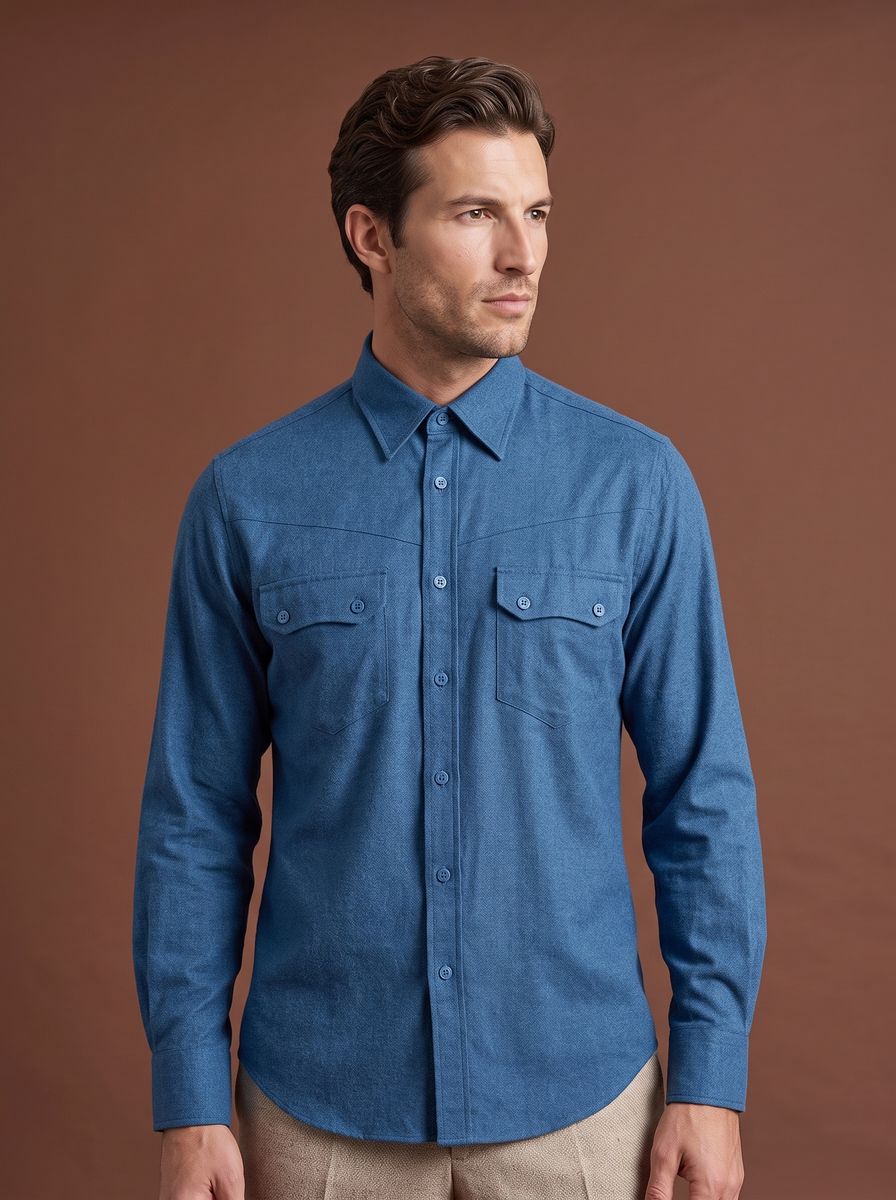 The East Village custom shirt — 26AWMSH004, fabric SAZ1632 — view 1