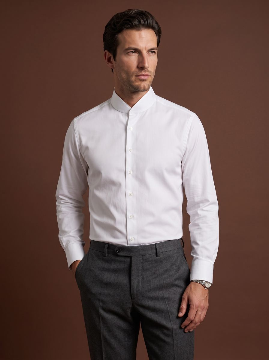 The Queensboro custom shirt — 26AWMSH005, fabric SAQ858A — view 1