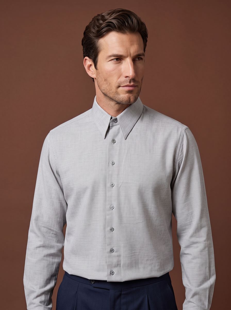 The Battery custom shirt — 26AWMSH010, fabric SAZ722A — view 1