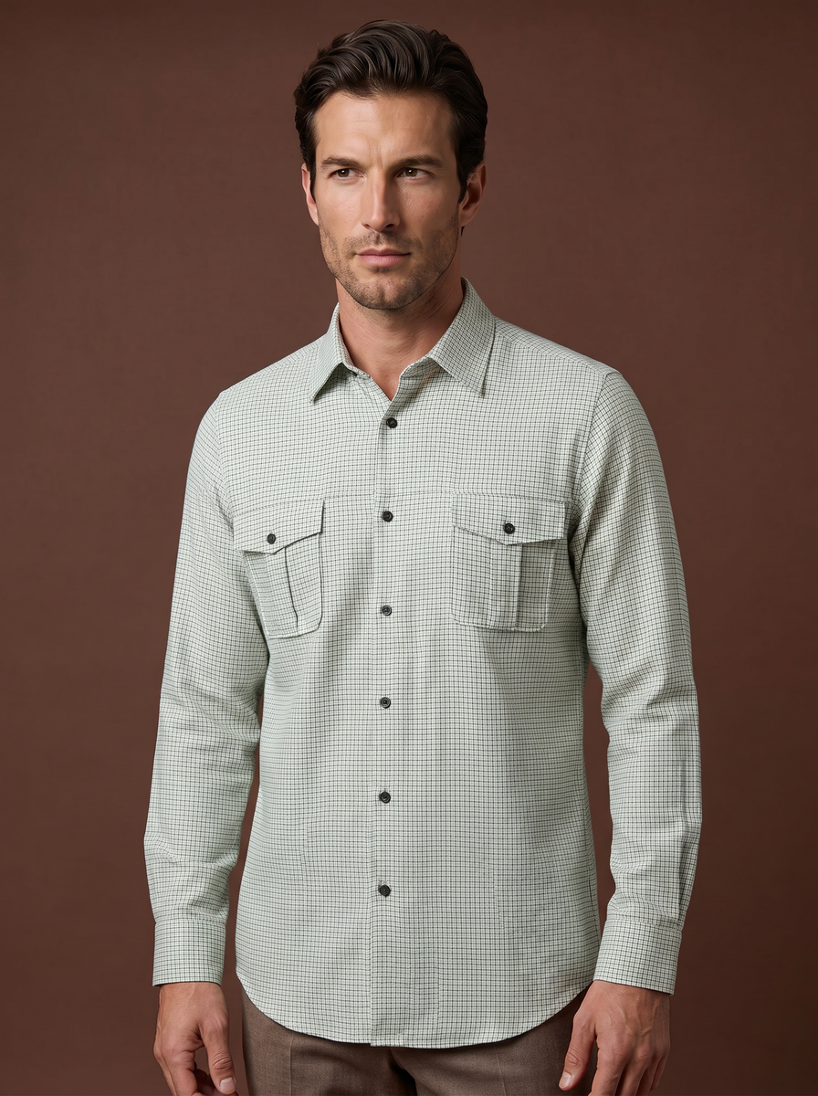 The Murray Hill custom shirt — 26AWMSH207, fabric SAZ733A — view 1