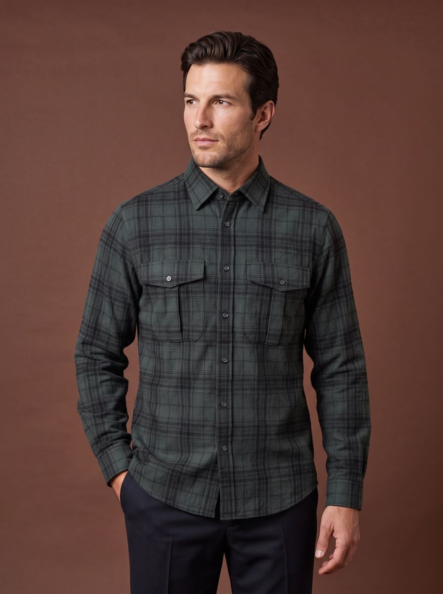 The Union Square custom shirt — 26AWMSH210, fabric SEA459A — view 1