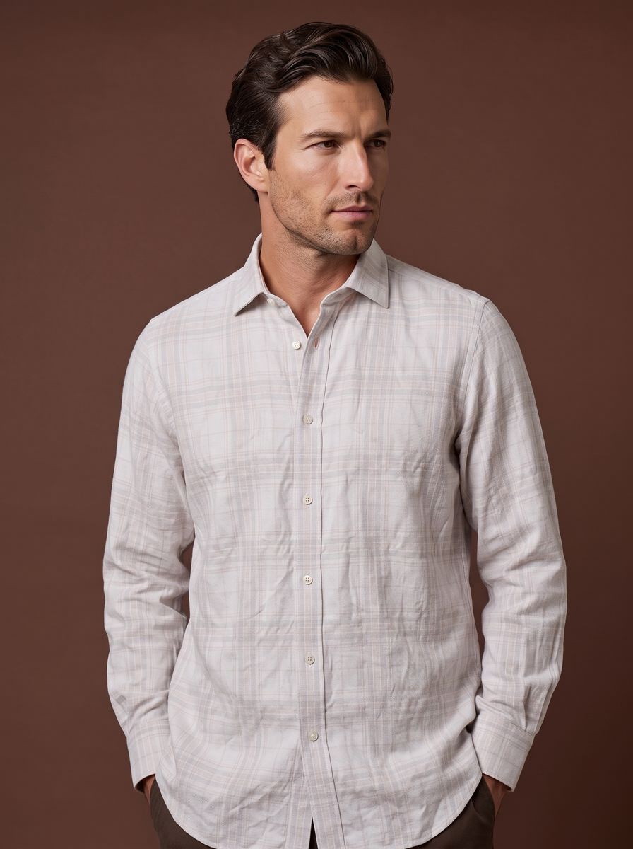 The Park Row custom shirt — 26AWMSH211, fabric SEA458A — view 1
