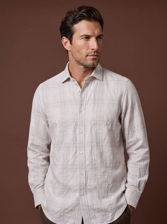 The Park Row custom shirt — 26AWMSH211, fabric SEA458A — view 1
