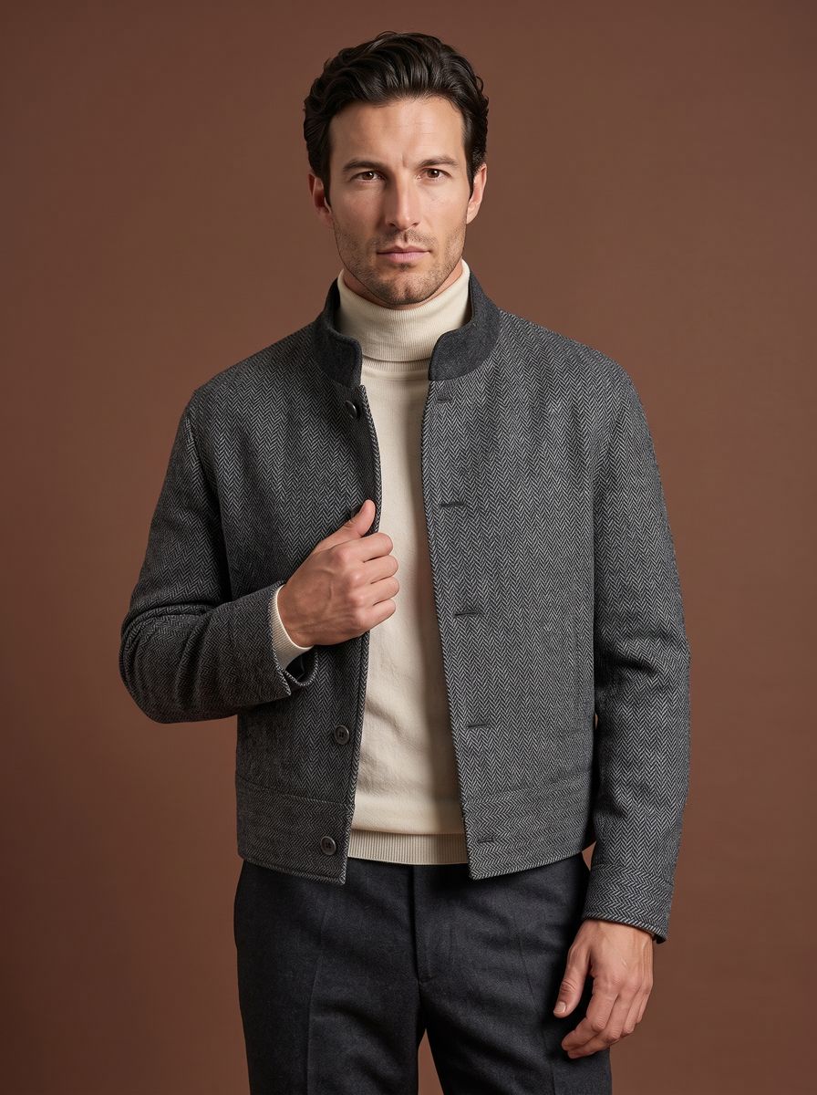 The Times Square custom blazer — 26AWMSJ001, fabric DEB537A — view 1
