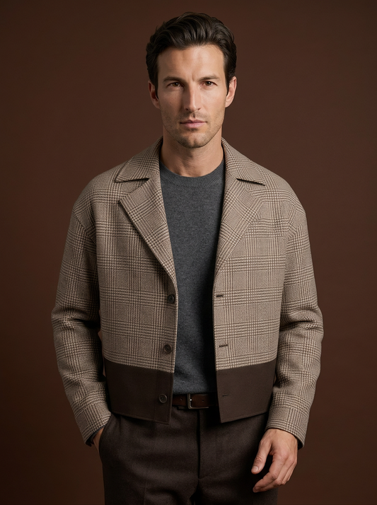 The Columbus custom blazer — 26AWMSJ003, fabric DEB516A — view 1