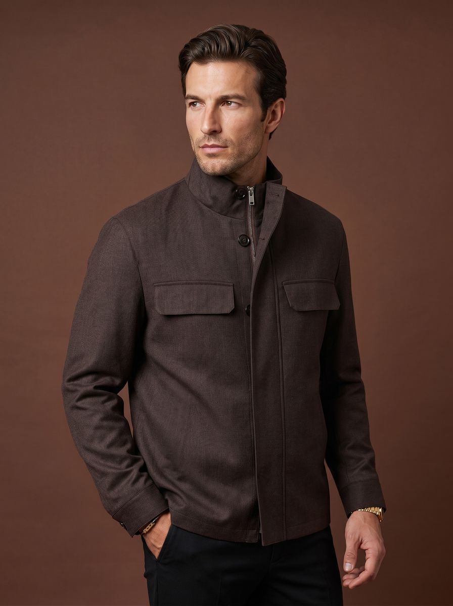 The Yorkville custom blazer — 26AWMSJ213, fabric DBV399A — view 1