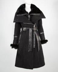 CHLOE Double-Faced Wool/Cashmere Blend Coat: A Masterpiece of Tailored Elegance