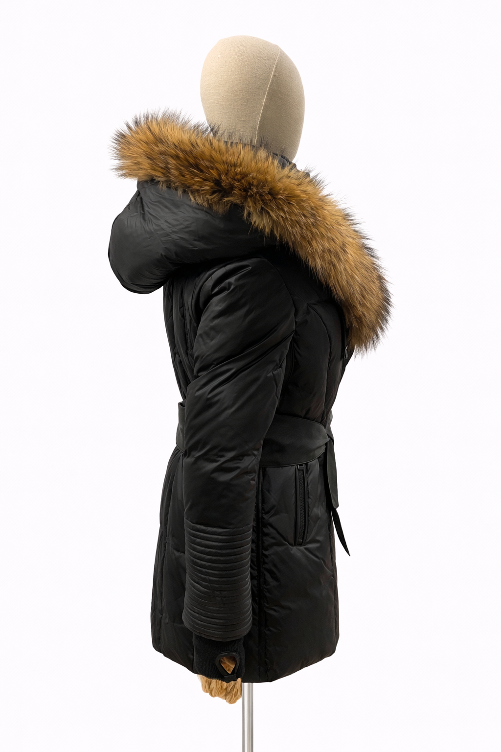 Sophie Down Jacket With Fur Trim | DEJAVU | Coats – Dejavu NYC