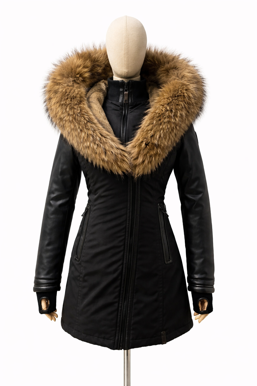 GERUGA QR-CT-11B DUSTER PARKA size2 新品 Grace Down Parka With Fur Trim | Dejavu | Coat Jacket – Dejavu NYC