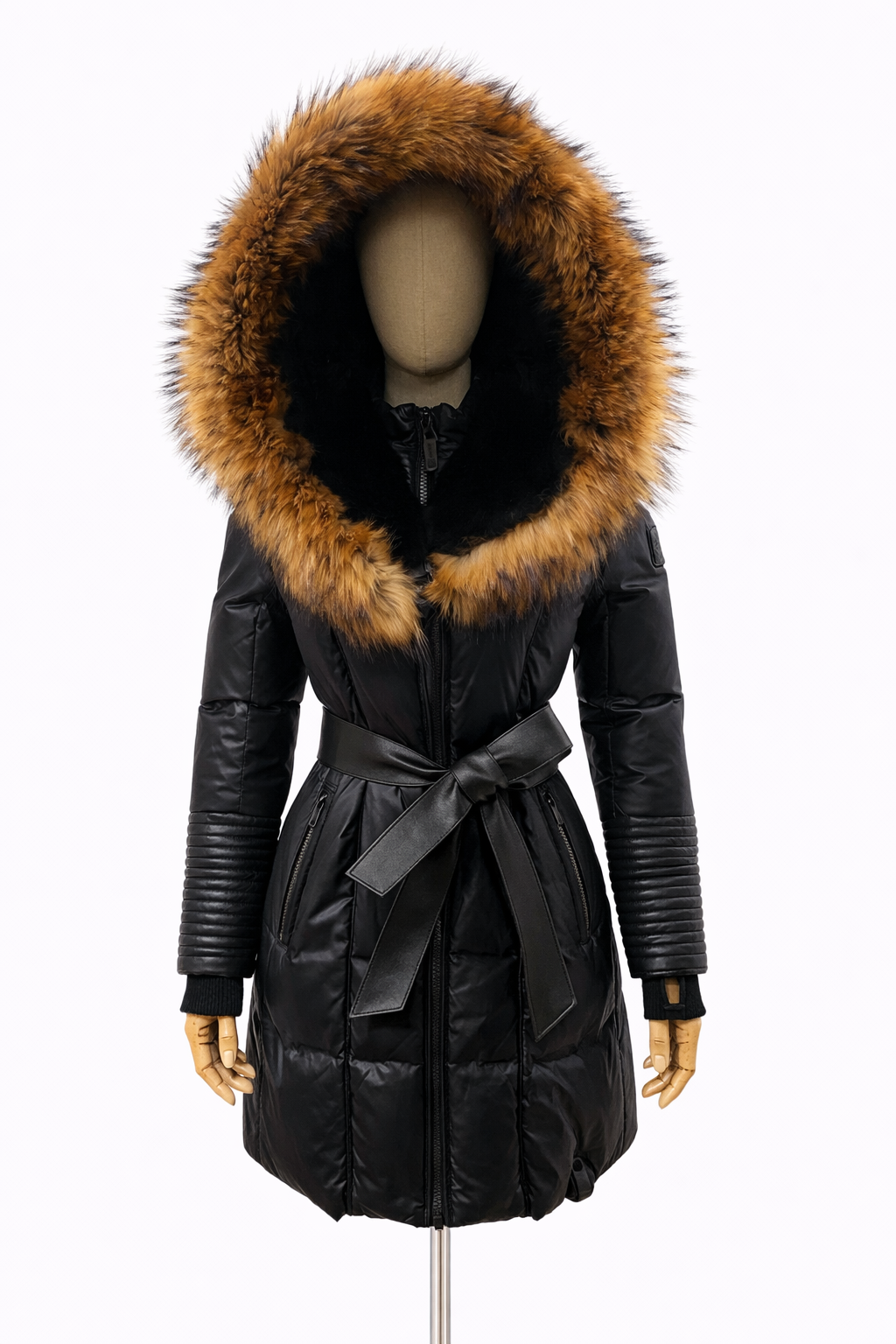 Sophie Down Jacket With Fur Trim | DEJAVU | Coats – Dejavu NYC